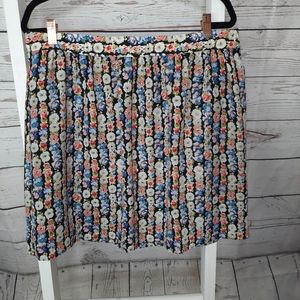 J CREW MERCANTILE MINI FLORAL SKIRT